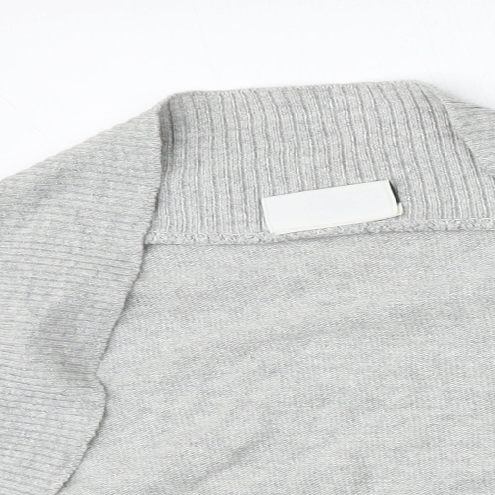 Womens UK Size L New Look Grey Cardigan Jumper