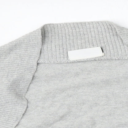 Womens UK Size L New Look Grey Cardigan Jumper