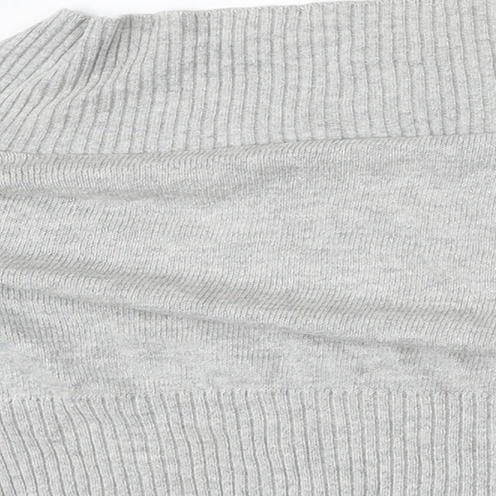 Womens UK Size L New Look Grey Cardigan Jumper