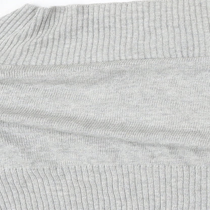 Womens UK Size L New Look Grey Cardigan Jumper
