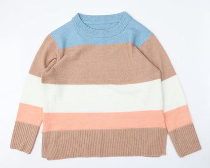 Womens UK Size M Preworn Multicoloured Pullover Jumper