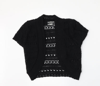 Womens UK Size M Pilot Black Cardigan Jumper