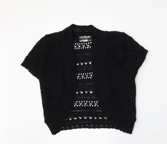 Womens UK Size M Pilot Black Cardigan Jumper