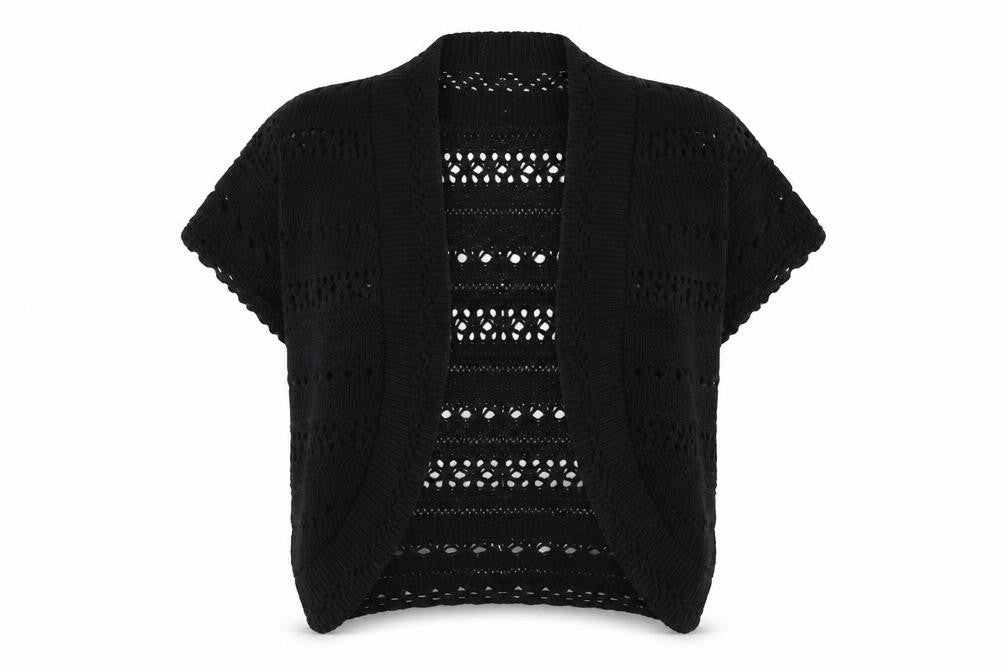 Womens UK Size M Pilot Black Cardigan Jumper