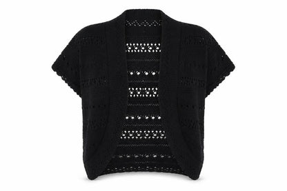 Womens UK Size M Pilot Black Cardigan Jumper