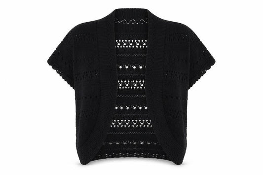 Womens UK Size M Pilot Black Cardigan Jumper