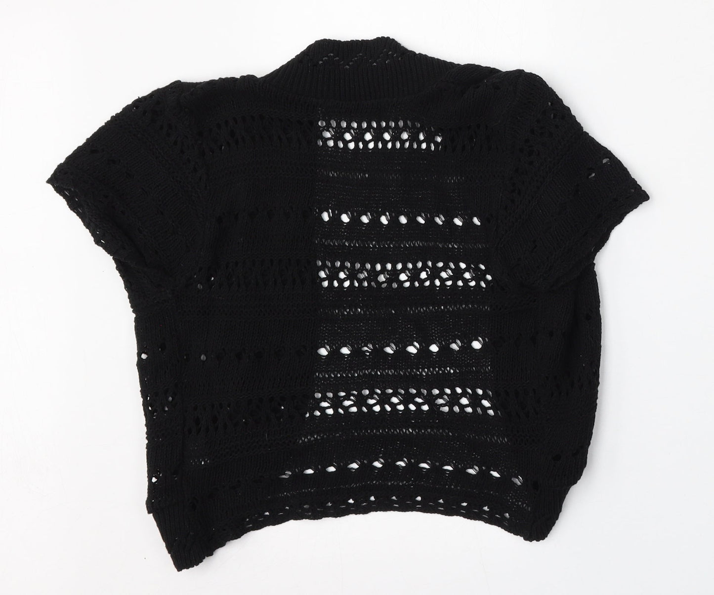 Womens UK Size M Pilot Black Cardigan Jumper