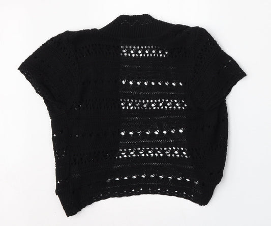 Womens UK Size M Pilot Black Cardigan Jumper