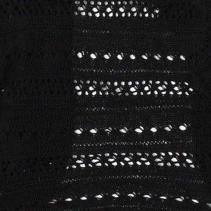 Womens UK Size M Pilot Black Cardigan Jumper