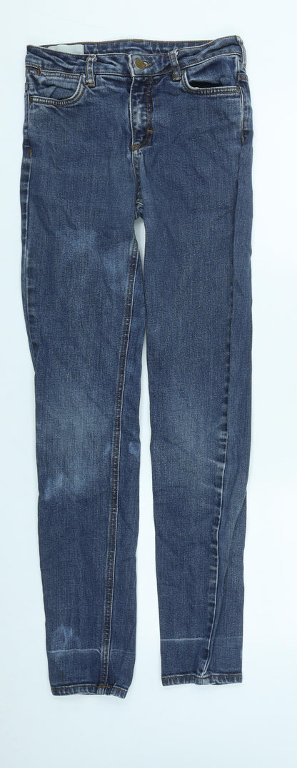 Inwear Mens Blue  Cotton Straight Jeans Size 27 in L30 in Regular Zip