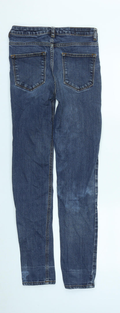 Inwear Mens Blue  Cotton Straight Jeans Size 27 in L30 in Regular Zip
