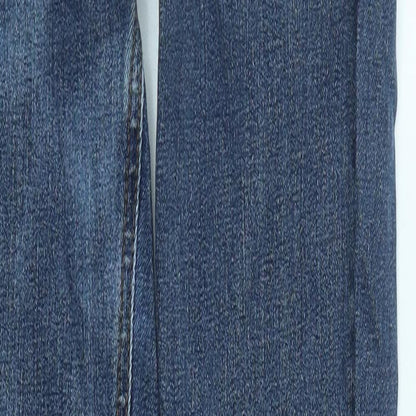 Inwear Mens Blue  Cotton Straight Jeans Size 27 in L30 in Regular Zip