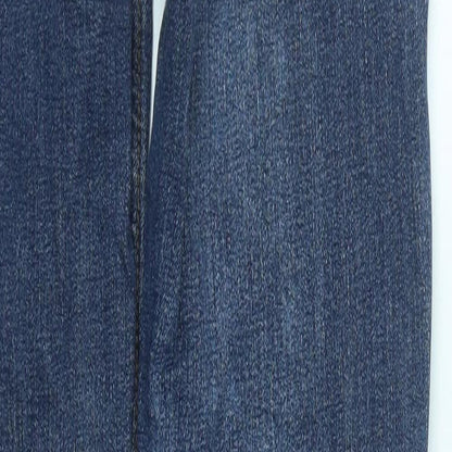Inwear Mens Blue  Cotton Straight Jeans Size 27 in L30 in Regular Zip