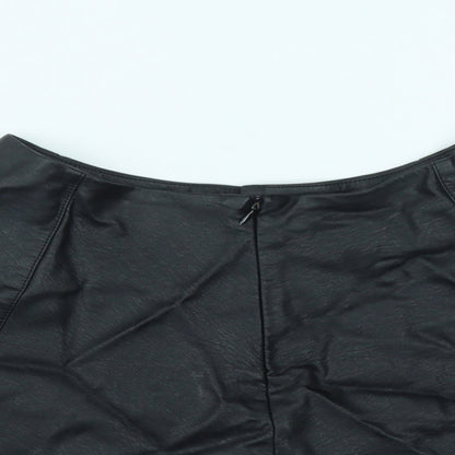 Primark Girls Black  Viscose Skater Skirt Size 13-14 Years  Regular Zip