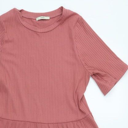 George Womens Pink  Polyester Fit & Flare  Size 10  Round Neck