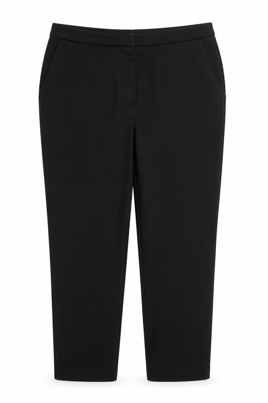Womens UK Size 14 Warehouse Regular Fit  Black Trousers