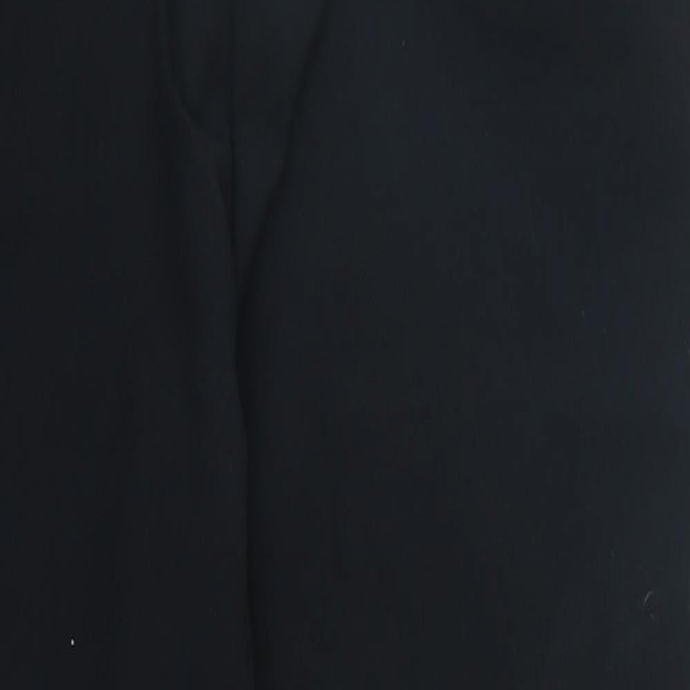 Warehouse Womens Black  Polyester Trousers  Size 14 L26 in Regular Zip