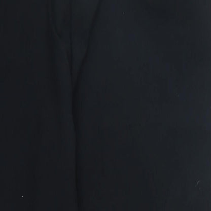 Warehouse Womens Black  Polyester Trousers  Size 14 L26 in Regular Zip