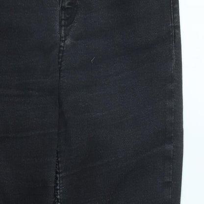 Monsoon Womens Black  Cotton Skinny Jeans Size 12 L27 in Regular Zip