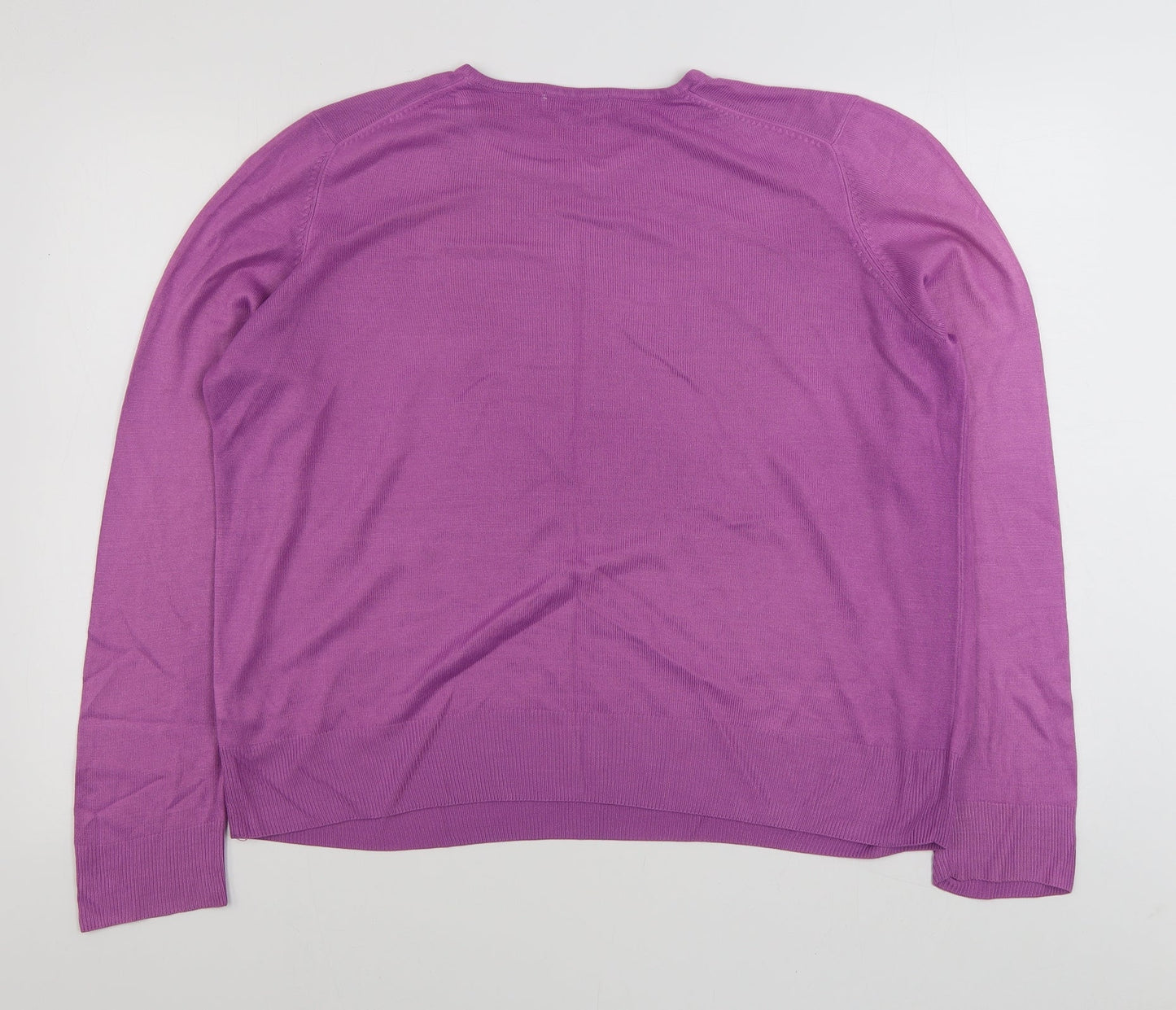 Womens UK Size 18 Marks and Spencer Purple Pullover Jumper