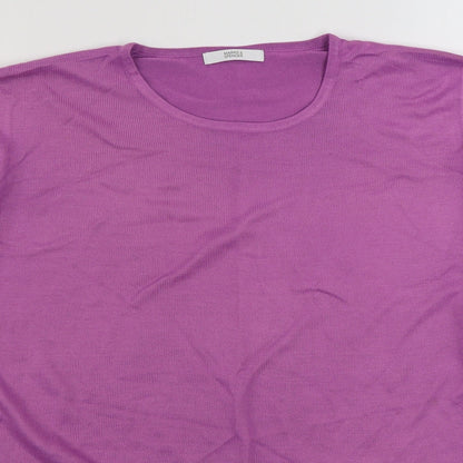 Womens UK Size 18 Marks and Spencer Purple Pullover Jumper