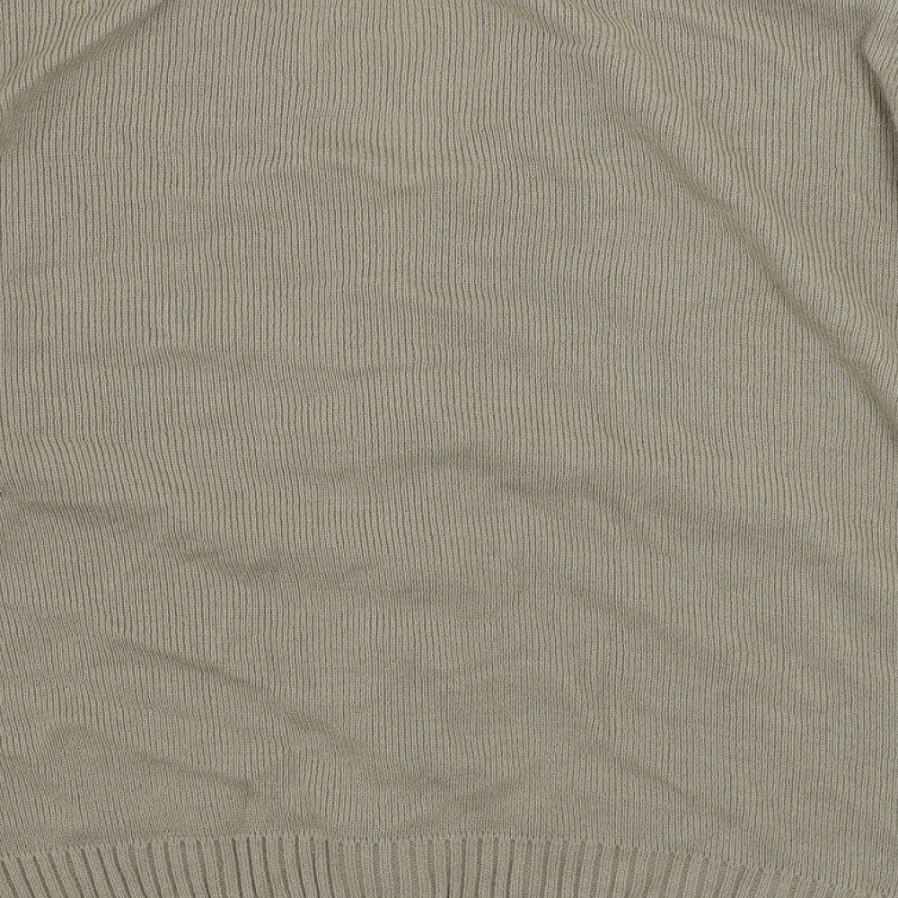Womens UK Size M Exhibit Beige Cardigan Jumper