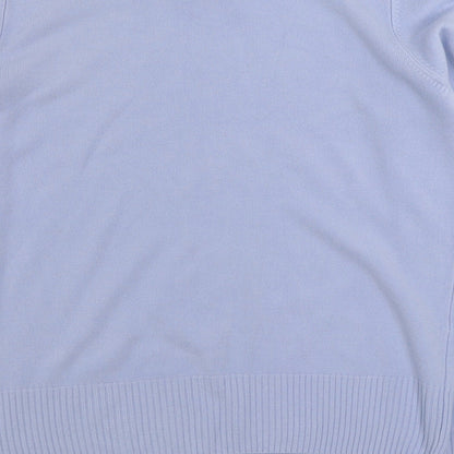 George Womens Purple Boat Neck  Acrylic Pullover Jumper Size 18