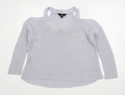 Womens UK Size S Lipsy Blue Pullover Jumper