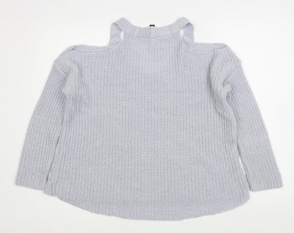 Womens UK Size S Lipsy Blue Pullover Jumper