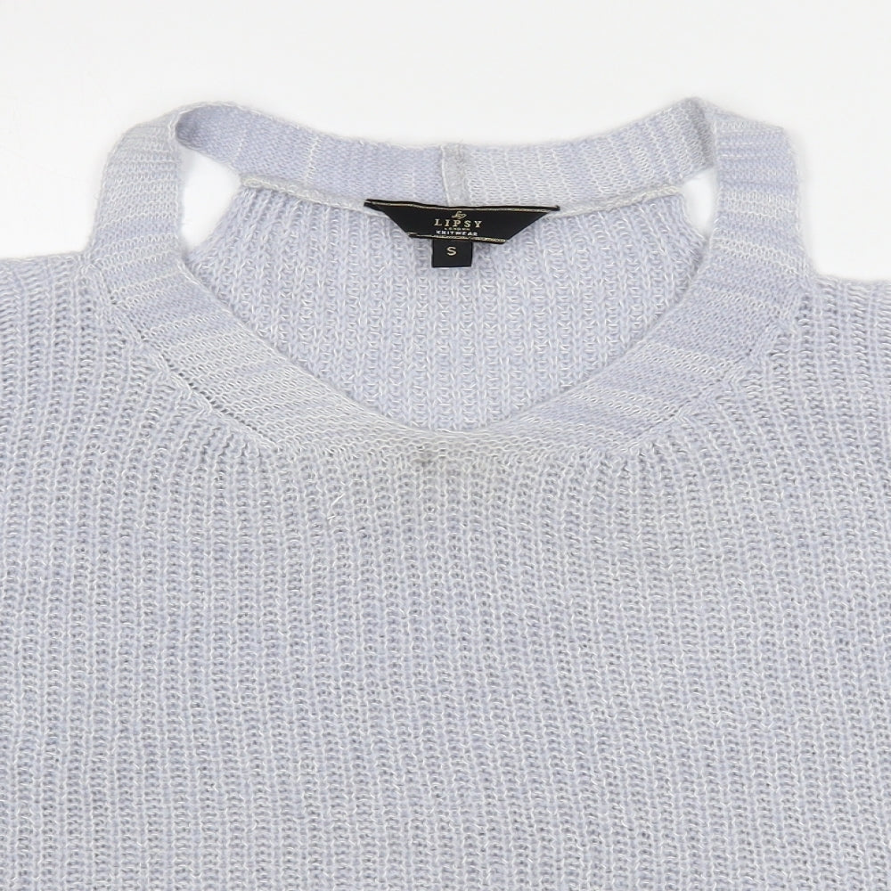 Womens UK Size S Lipsy Blue Pullover Jumper