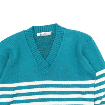 Womens UK Size S Pure & Natural Green Pullover Jumper