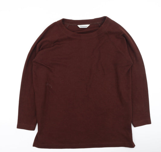 Instyle Womens Brown Round Neck  Polyester Pullover Jumper Size S