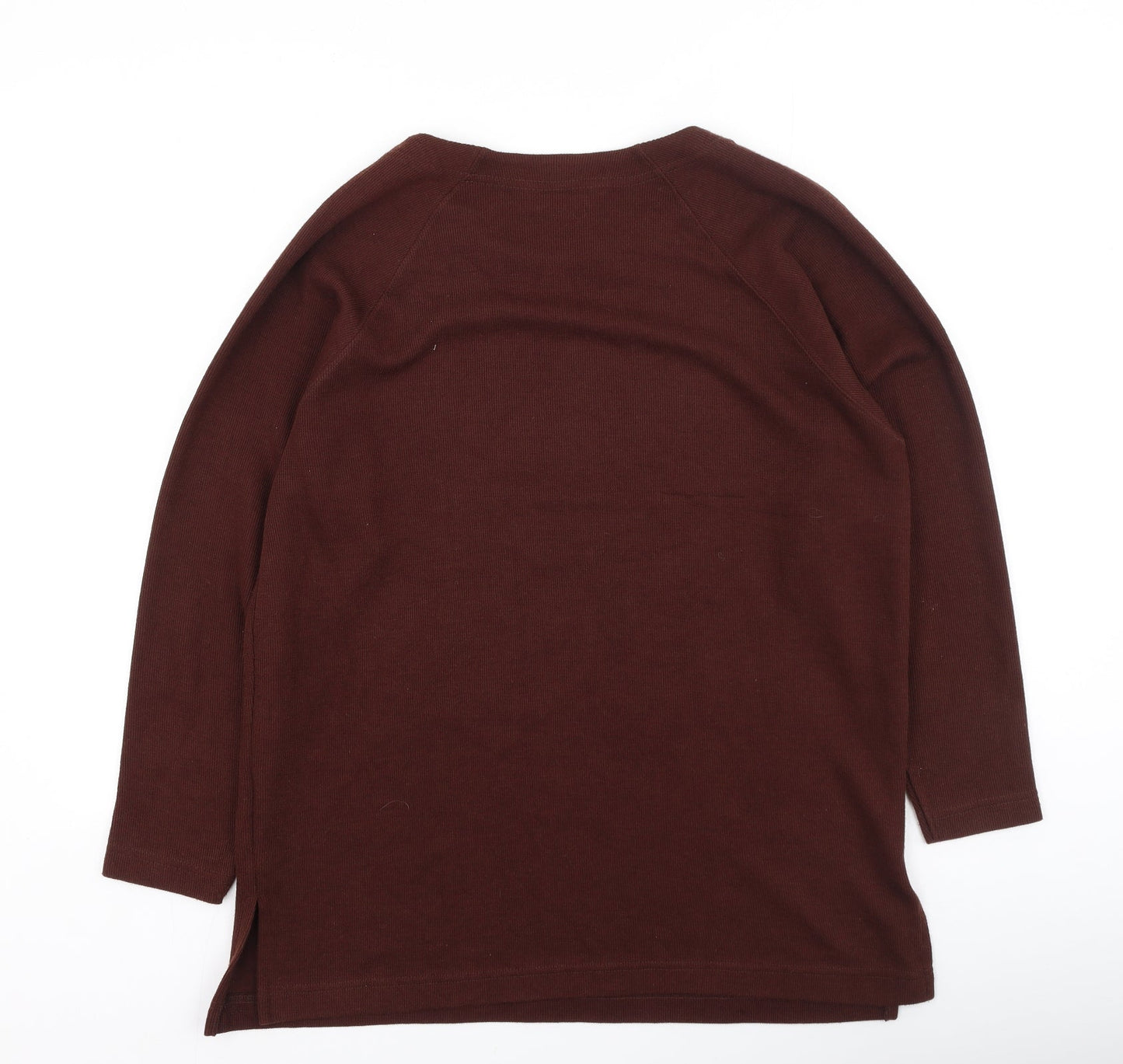 Instyle Womens Brown Round Neck  Polyester Pullover Jumper Size S