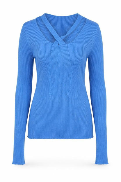 Womens UK Size S Brave Soul Blue Pullover Jumper