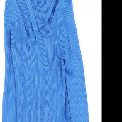 Womens UK Size S Brave Soul Blue Pullover Jumper
