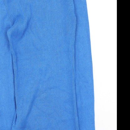 Womens UK Size S Brave Soul Blue Pullover Jumper