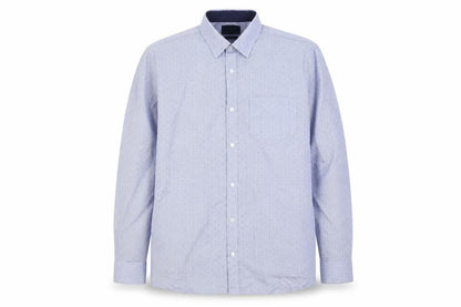 Mens UK Size 42 F&F Blue  Button-Up Long Sleeve Casual Shirt
