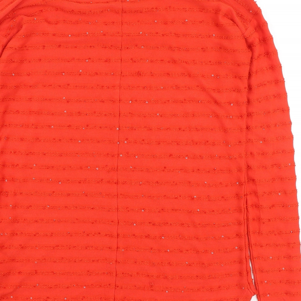 Womens UK Size 12 Next Red Basic T-Shirt