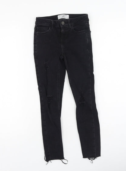 New Look Girls Black  Cotton Skinny Jeans Size 9 Months  Regular