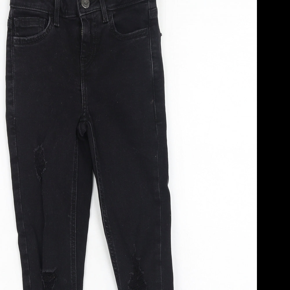 New Look Girls Black  Cotton Skinny Jeans Size 9 Months  Regular