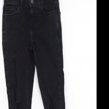 New Look Girls Black  Cotton Skinny Jeans Size 9 Months  Regular