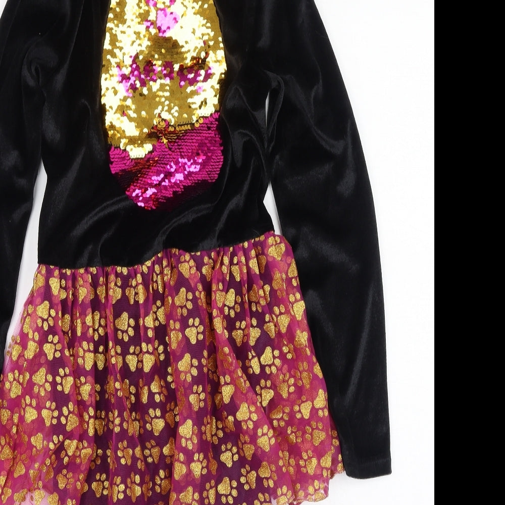Preworn Girls Multicoloured  Polyester Jumpsuit One-Piece Size 9-10 Years   - fancy dress