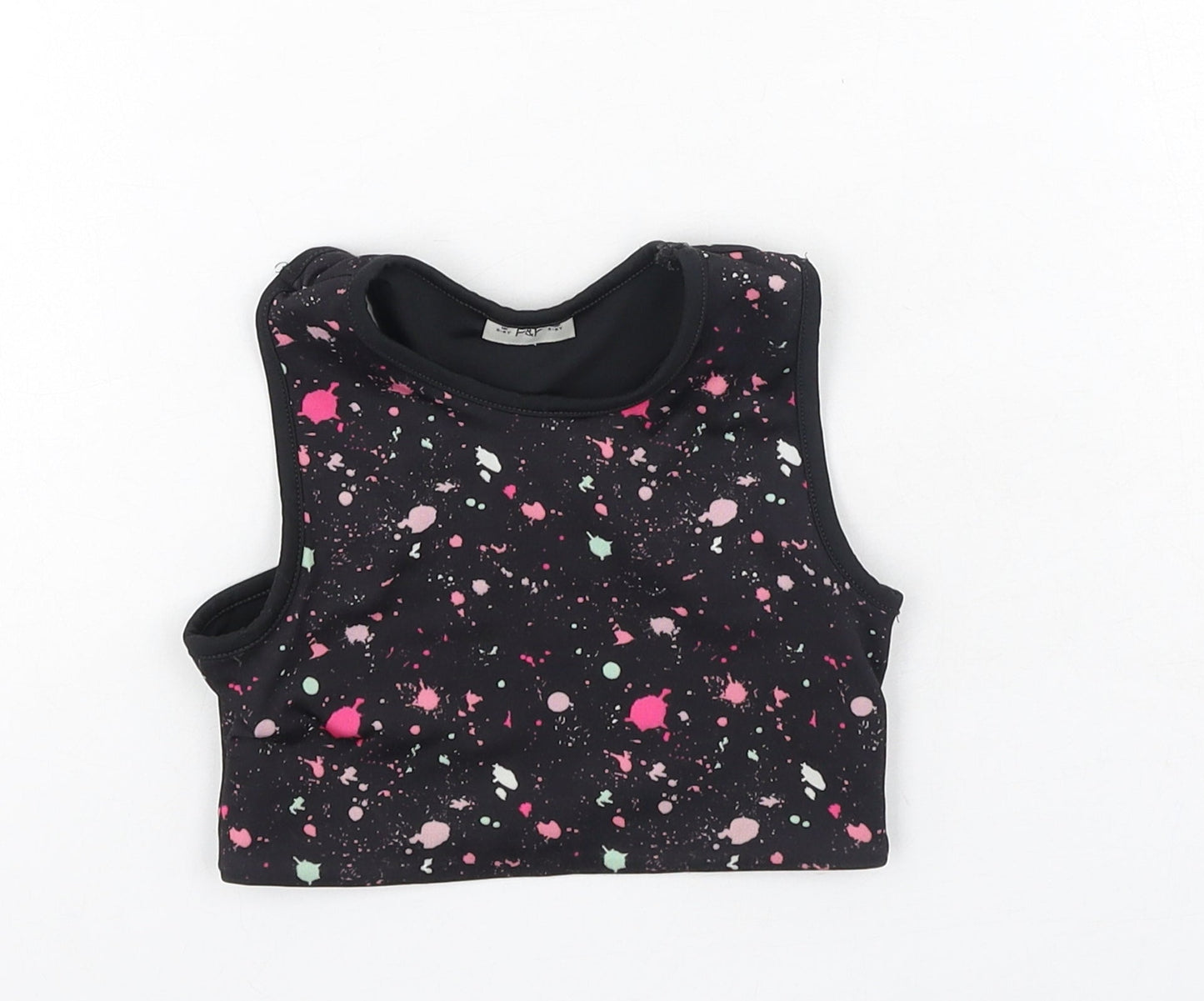 F&F Girls Multicoloured  Polyester Camisole Tank Size 5-6 Years Round Neck
