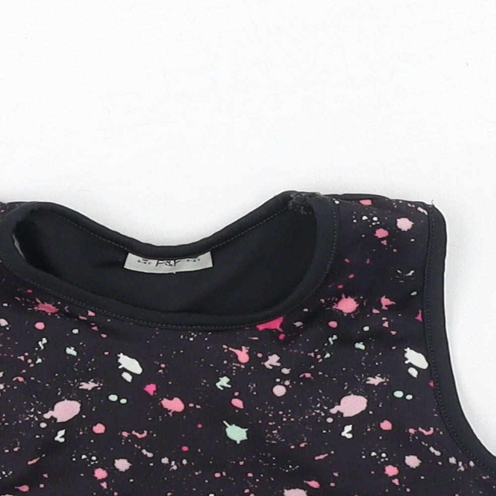 F&F Girls Multicoloured  Polyester Camisole Tank Size 5-6 Years Round Neck