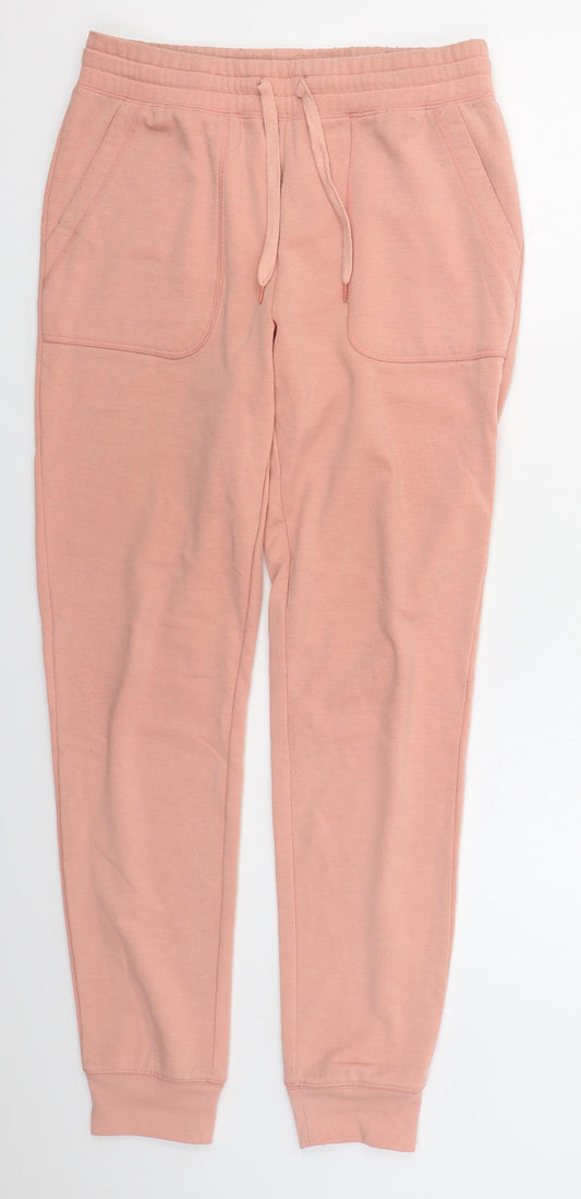 F&F Womens Pink  Polyester Sweatpants Trousers Size 6 L30 in Regular Drawstring