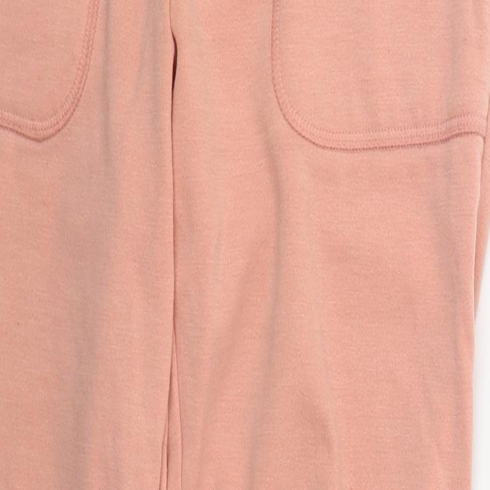 F&F Womens Pink  Polyester Sweatpants Trousers Size 6 L30 in Regular Drawstring