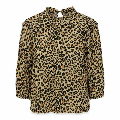 Womens UK Size 10 New Look Brown Basic Blouse