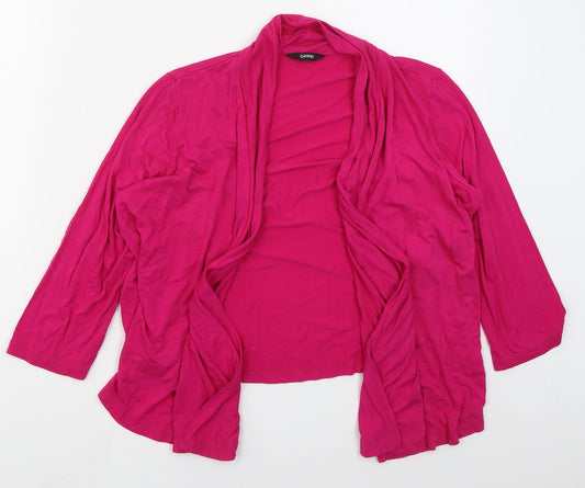 George Womens Pink V-Neck  Viscose Cardigan Jumper Size 12
