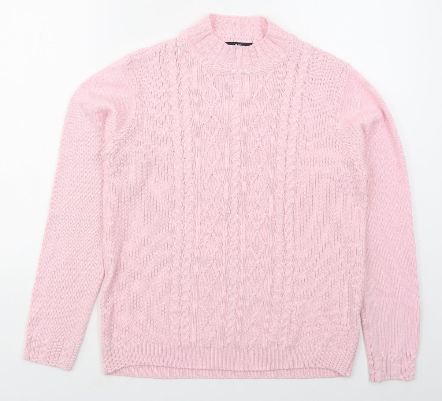 Womens UK Size 14 Isle Pink Pullover Jumper