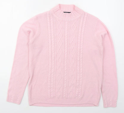 Womens UK Size 14 Isle Pink Pullover Jumper